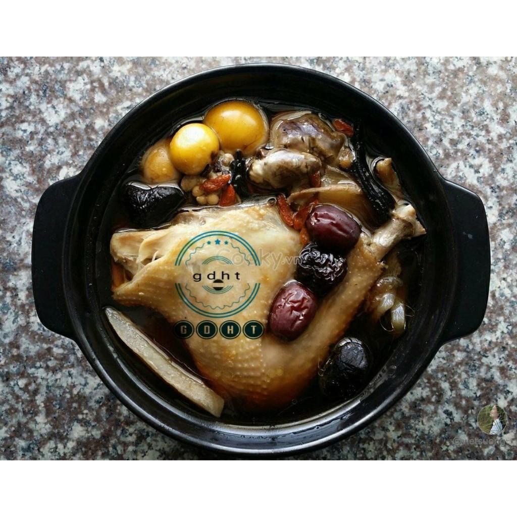 Nồi đất kho cá , nấu mì cay dày dặn 8 inch , 1L