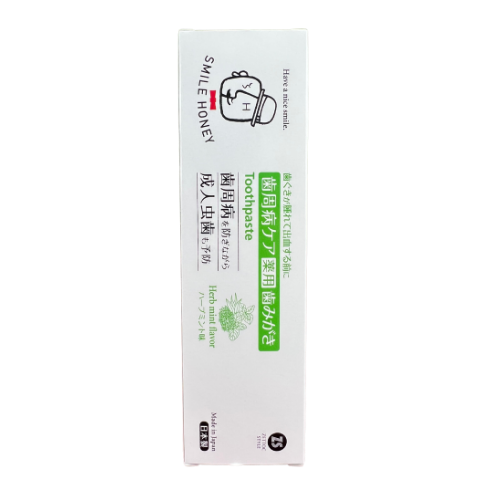 Kem đánh răng vị bạc hà thảo mộc Nippon Zettoc Smile Honey Herb Mint Flavor 120g