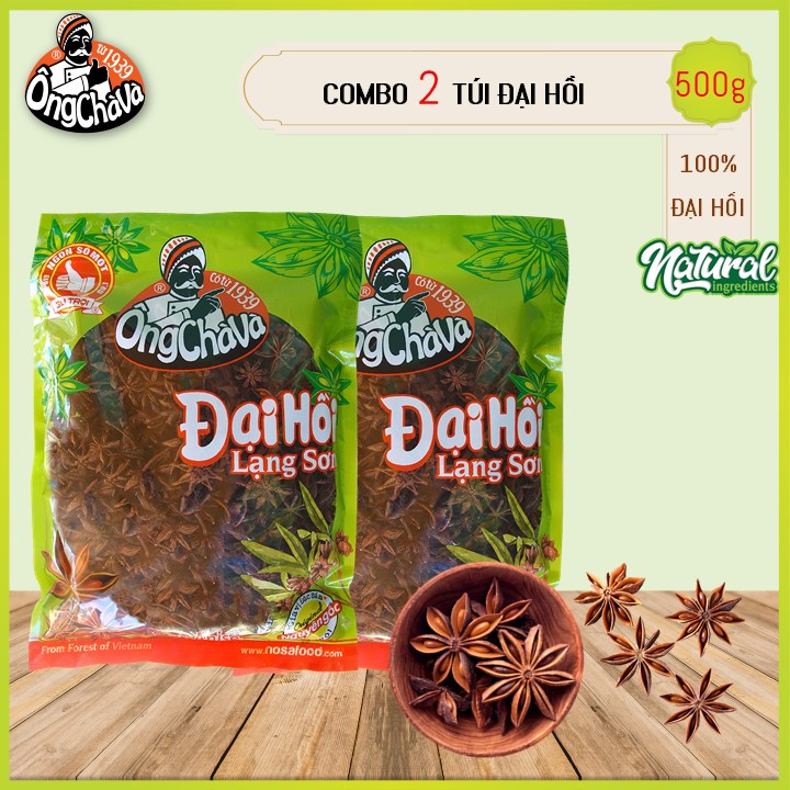 Combo 2 Túi Hoa Đại Hồi Ông Chà Và 500g (Star Anise)