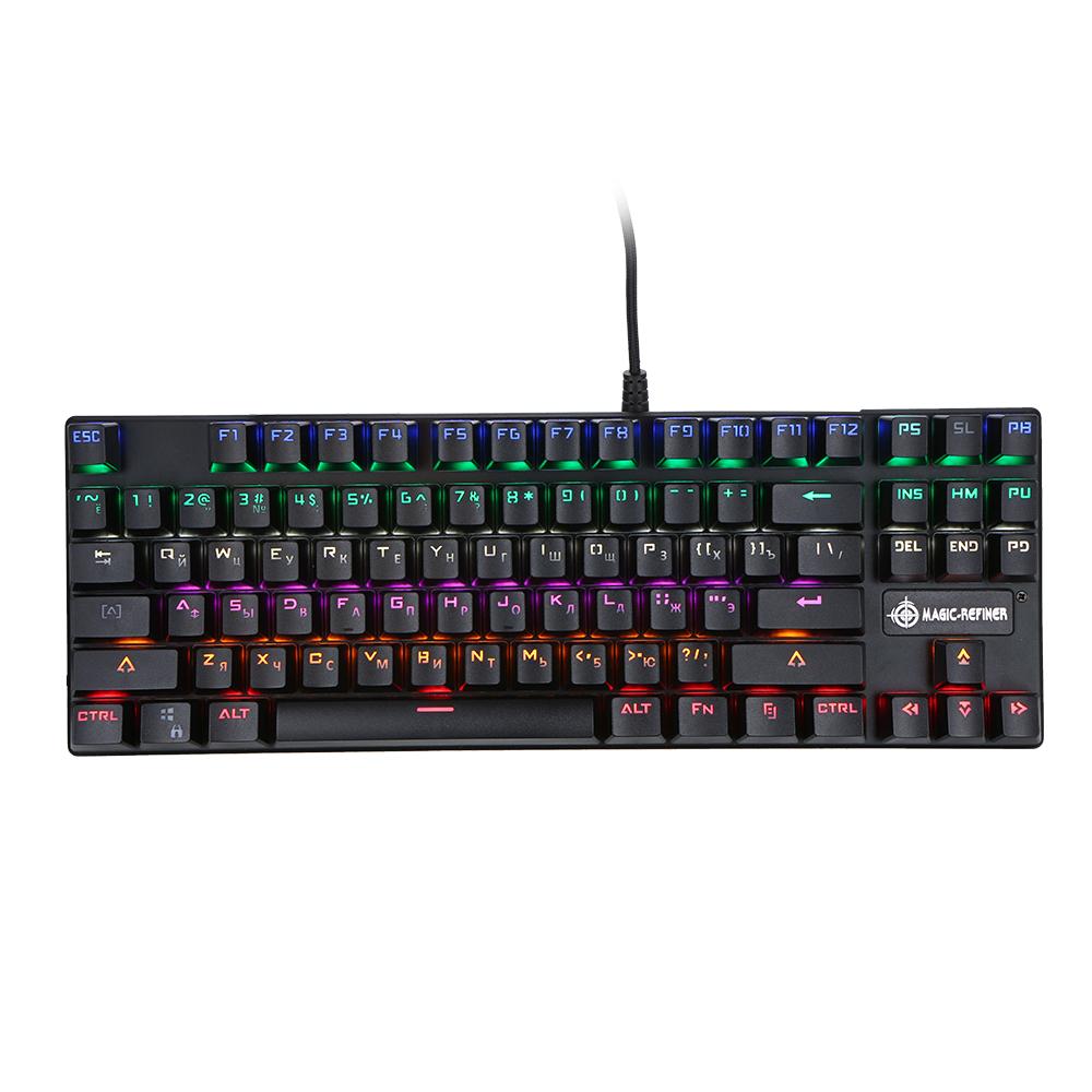 Bàn phím cơ MAGIC-REFINER chuyển đổi N-Key Blue Switch với phiên bản tiếng Nga và tiếng Anh