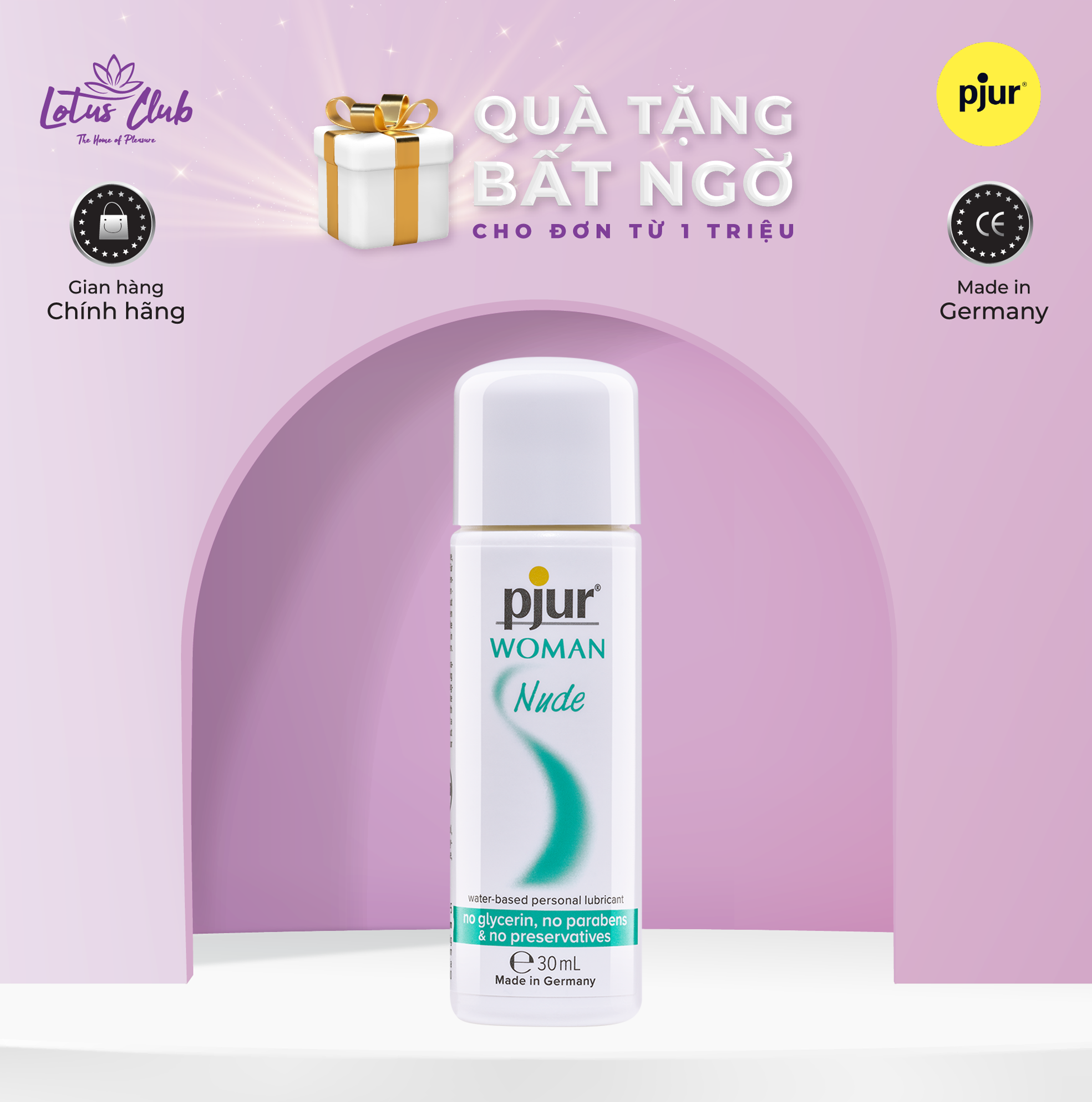 Gel bôi trơn gốc nước pjur WOMAN Nude 30ml