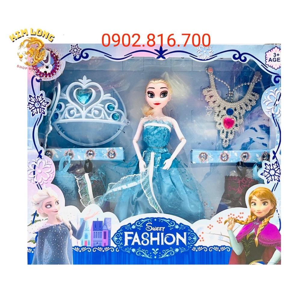 Đồ chơi hộp Búp bê Elsa kèm trang sức và vương miện - nữ hoàng băng giá Frozen