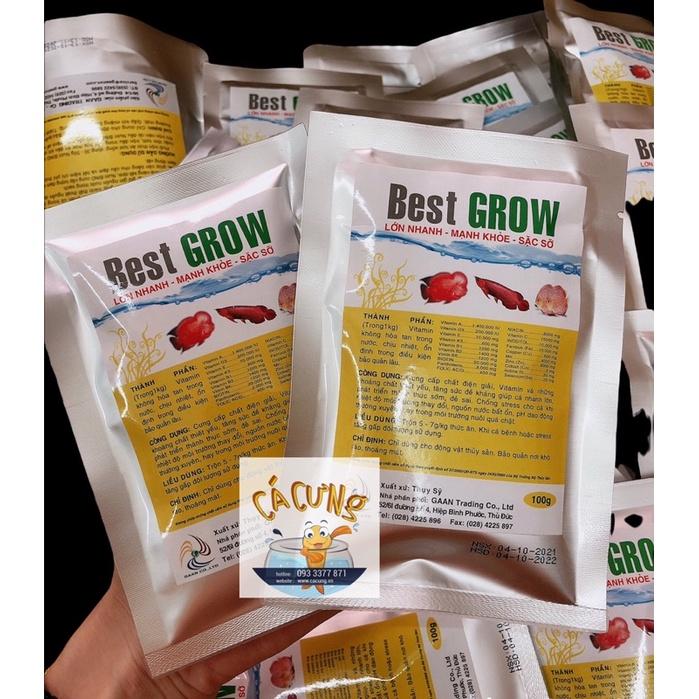 Combo Chất kết dinh Nutri Bind 400g và Vitamin Best Grow 100g trộn tôm tim bò thức ăn cho cá