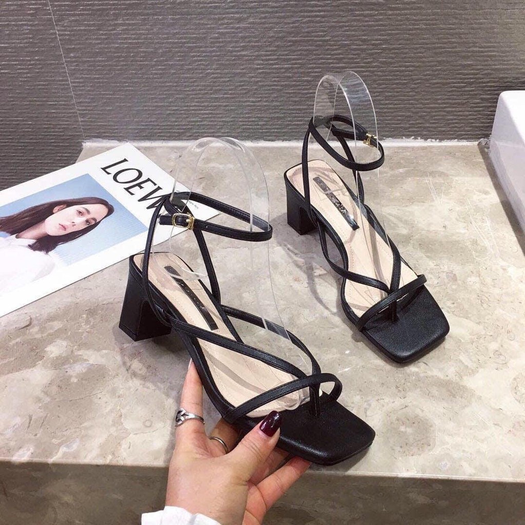 GIÀY SANDAL CAO GÓT MÃ NKS13 XỎ NGÓN