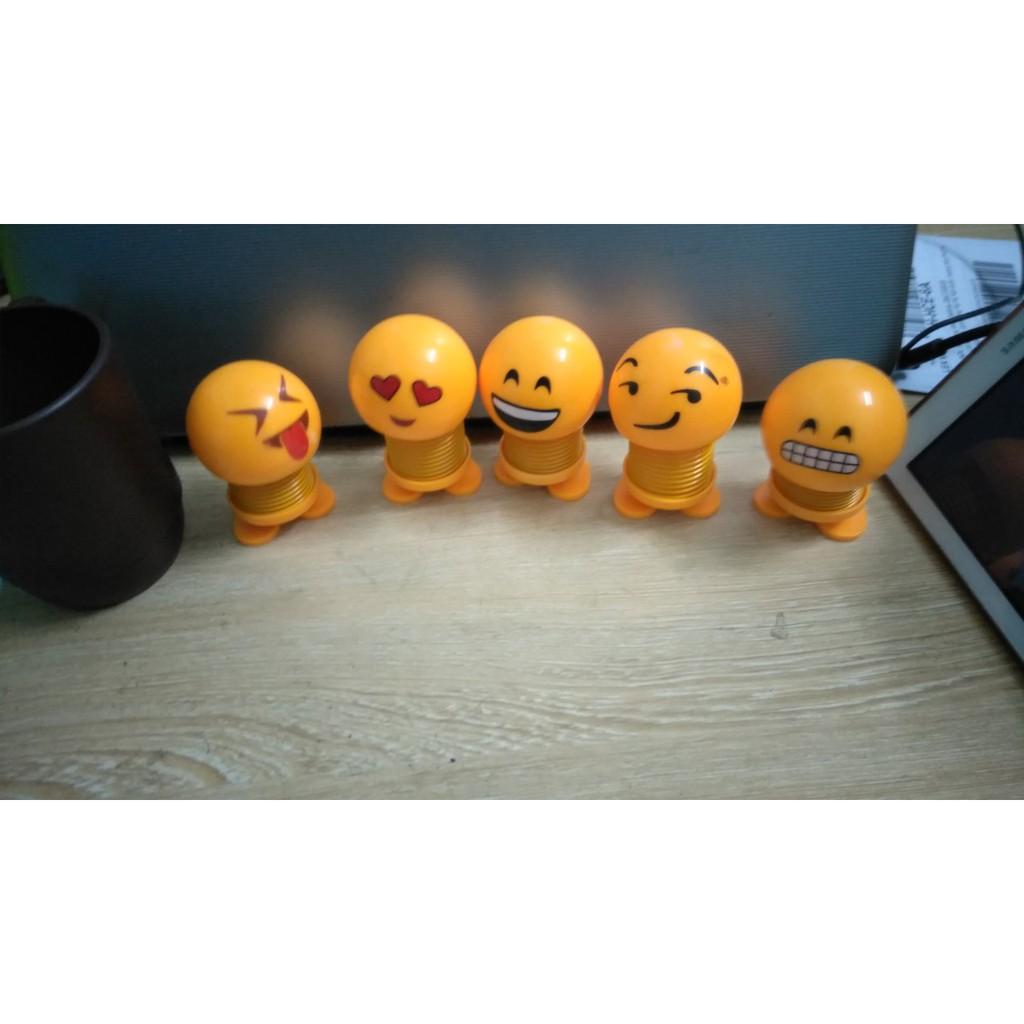 (Xả hàng)Bộ 3 thú nhún Emoji cảm xúc siêu dễ thương để bàn để xe ô tô