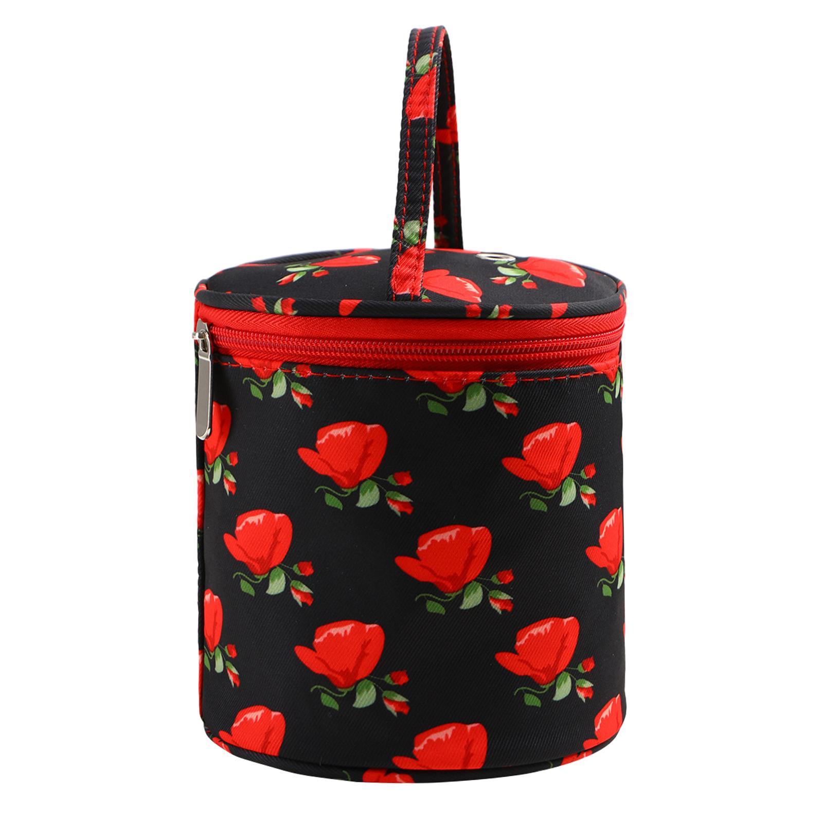 Yarn Case Knitting Bag Zippered Traveling Case Carrying Case Small Organizer