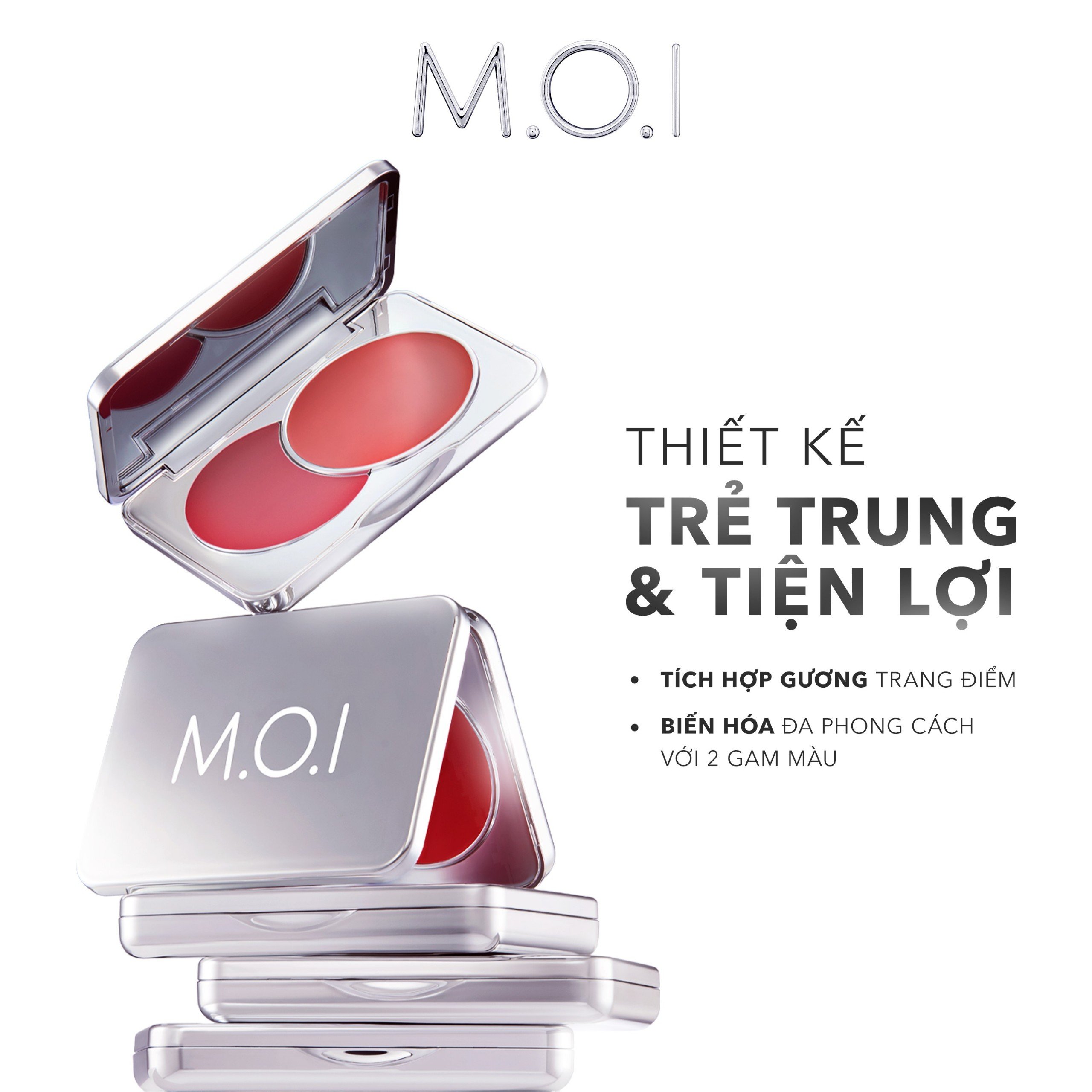 Má hồng kem 2 màu MOI Dual Cream Blusher 8 gram