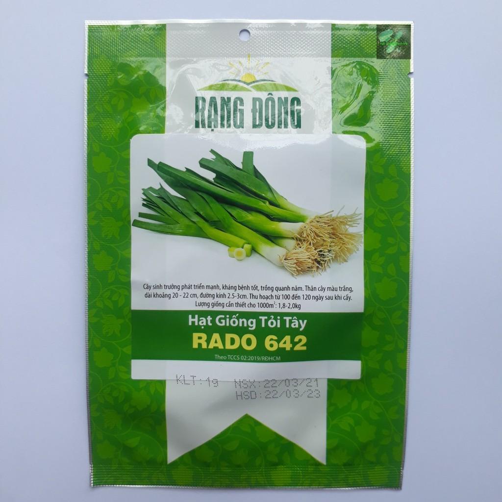Hạt giống tỏi tây Rado, đóng gói 1gr, dễ trồng, ít sâu bệnh