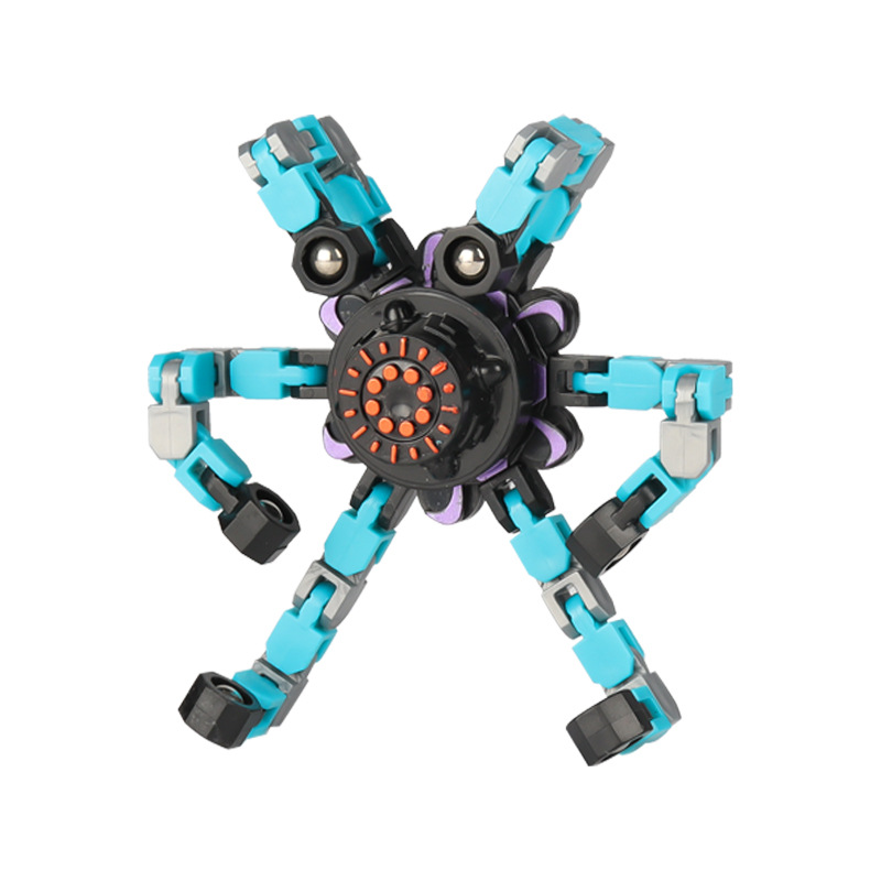 Đồ chơi con quay spinner robot biến hình thông minh cho bé