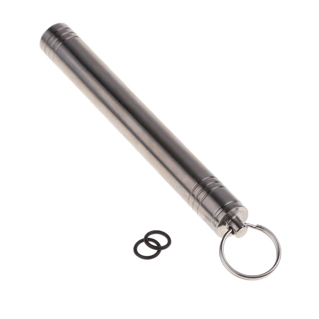Waterproof Titanium Alloy Pocket Toothpick Ear Pick Holder Camping