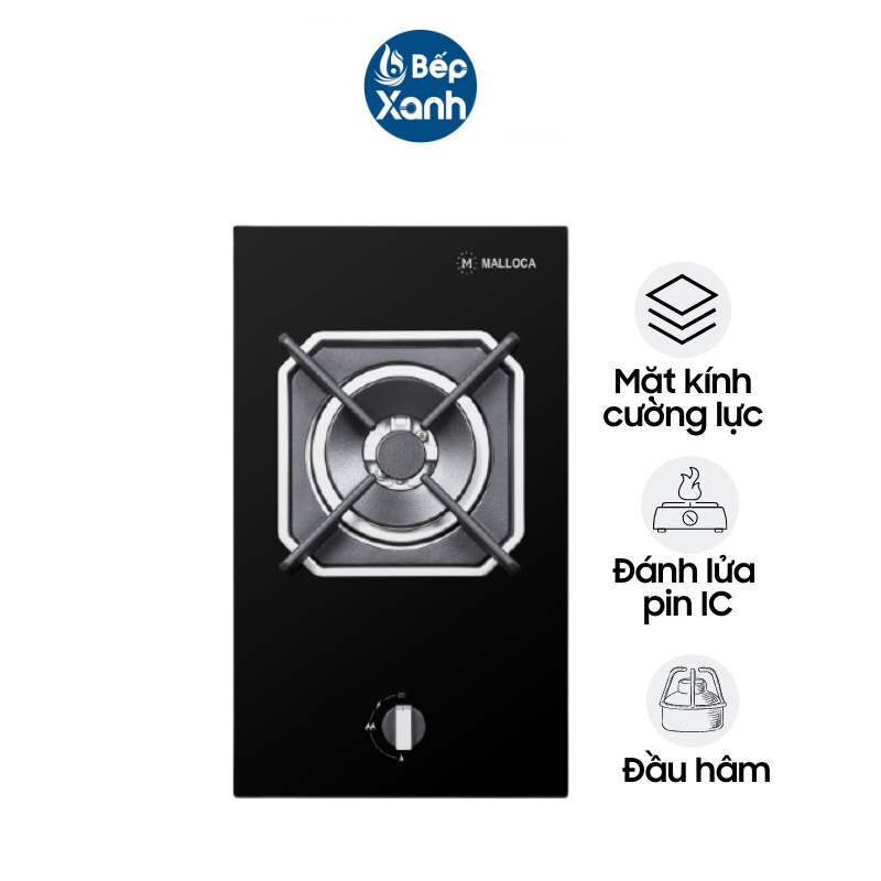 Bếp gas âm DOMINO Malloca MDG 301 - Công suất 4600W, Mâm đốt Sabaf Ý - Hàng chính hãng