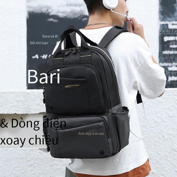 Ba lô nam phong cách mới nhất túi máy tính dung lượng lớn 17 inch ba lô đi làm công sở phiên bản Hàn Quốc túi du lịch chống nước đa năng cho nam