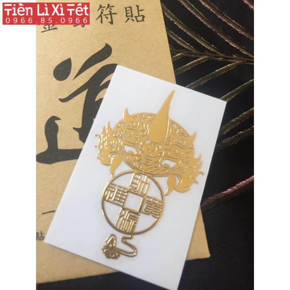 Combo 2 linh phù tình tiền vừa đón lộc tiền tài vừa gắn kết tình cảm dán điẹn thoại