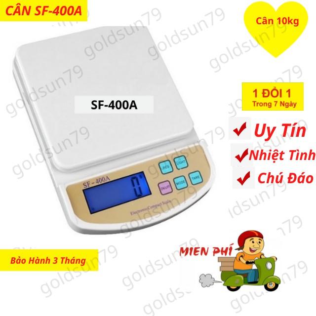 Cân điện tử nhà bếp dùng để cân nguyên liệu thực phẩm bàn nhỏ SF-400A-10kg dùng Sẵn Hàng