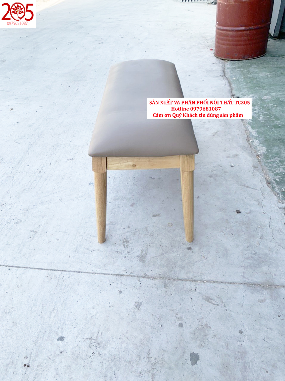 GHẾ ĂN TC BENCH STOOL NATURAL - dài 100cm x cao 45 cm x rộng 31 cm