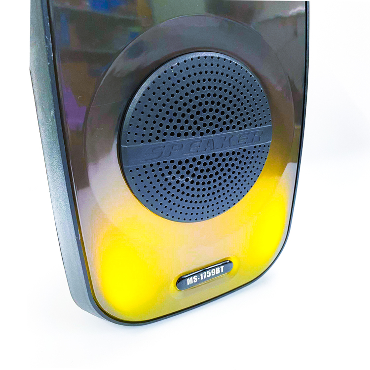 Loa Bluetooth MS-1759BT với đèn led RGB âm thanh bass mạnh tích hợp khe cắm thẻ nhớ, USB và có thể karaoke