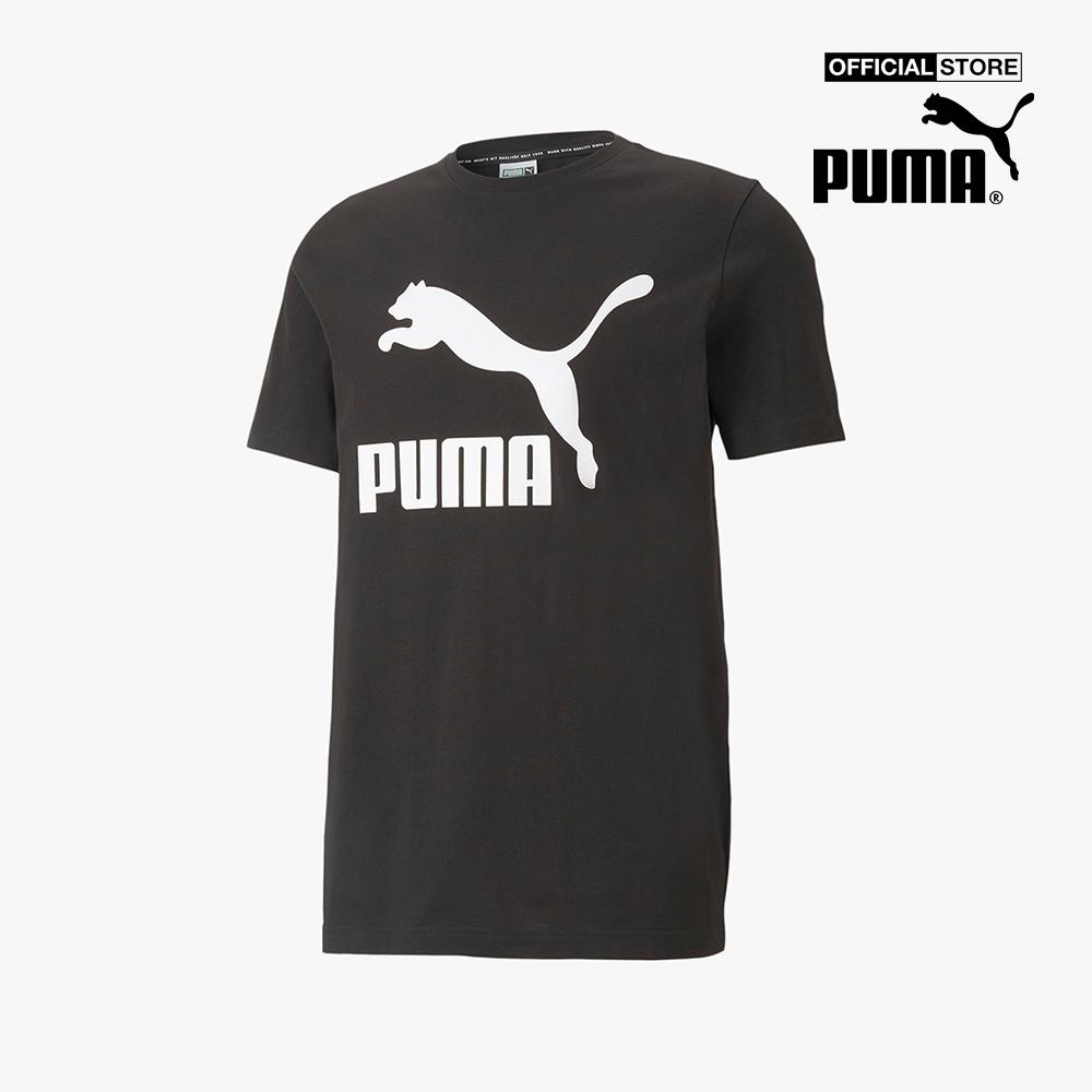 PUMA - Áo thun nam cổ tròn ngắn tay Classics Logo 530088-01