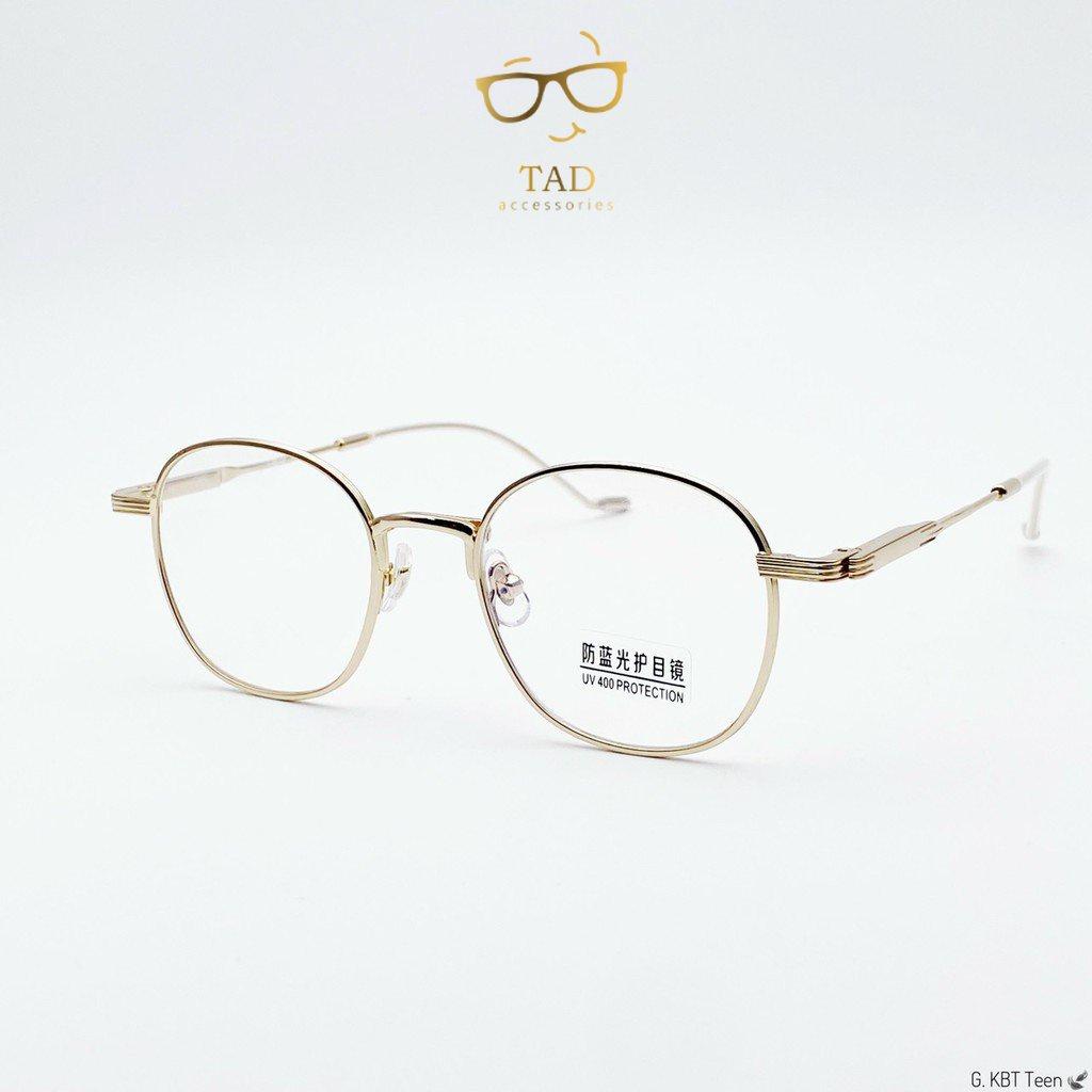 Gọng kính thời trang nam nữ TAD TOM 22 có thể thay thế mắt cận TAD Accessories FS13 - Vàng