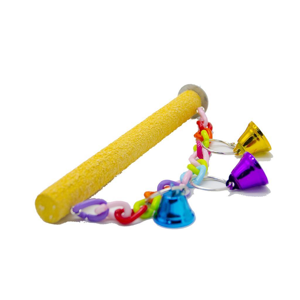 3 Pcs Bird Cage Toy Parrot Wood Stand Chew Toy Branch Perches