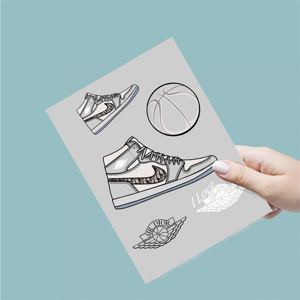 Giày trắng - Single Sticker hình dán lẻ Sneaker