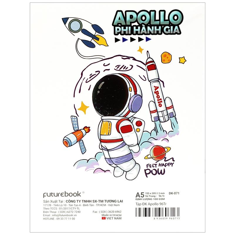 Tập Học Sinh Apollo A5 - 4 Ô Ly - 96 Trang 100gsm - futurebook DK071 (Mẫu Màu Giao Ngẫu Nhiên)