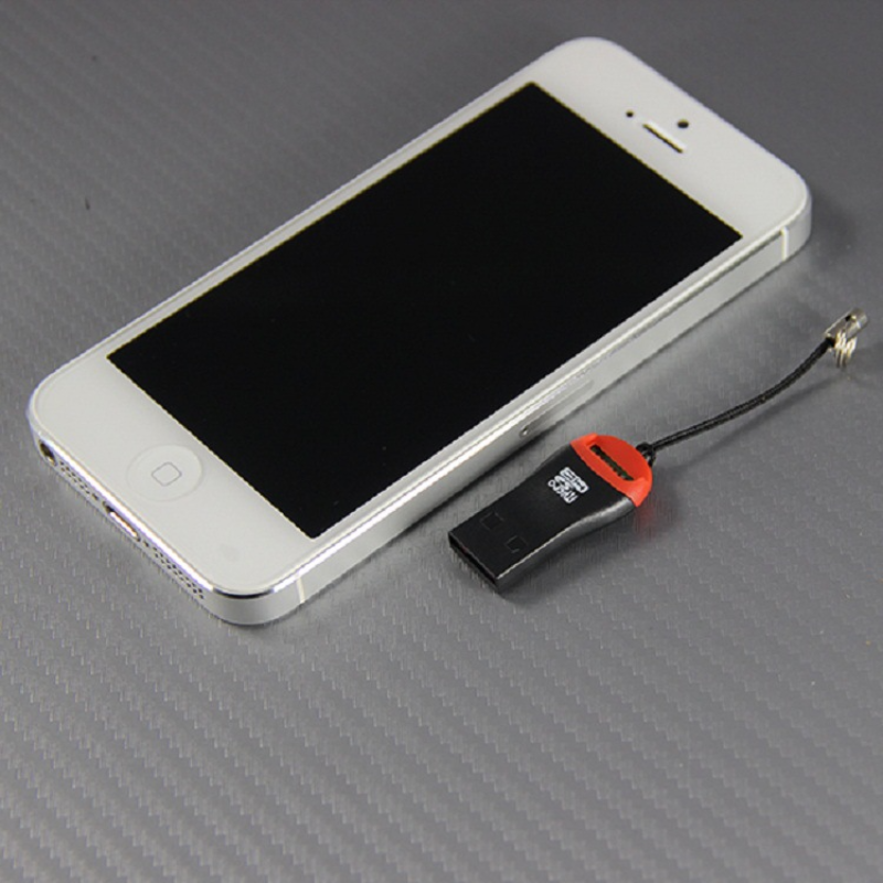 2PCS USB 2.0 T-Flash Micro SD TF Memory Card Reader Mini Carton Whistle Style Portable Easy To Carry Cell Phone MicroSD Card