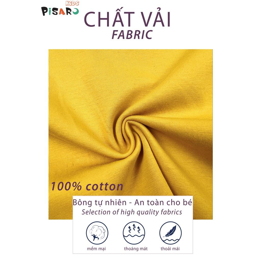 Áo thun cộc tay cho bé PisaroKids vải cotton cao cấp kiểu dáng basic từ 9-25kg hàng chính hãng