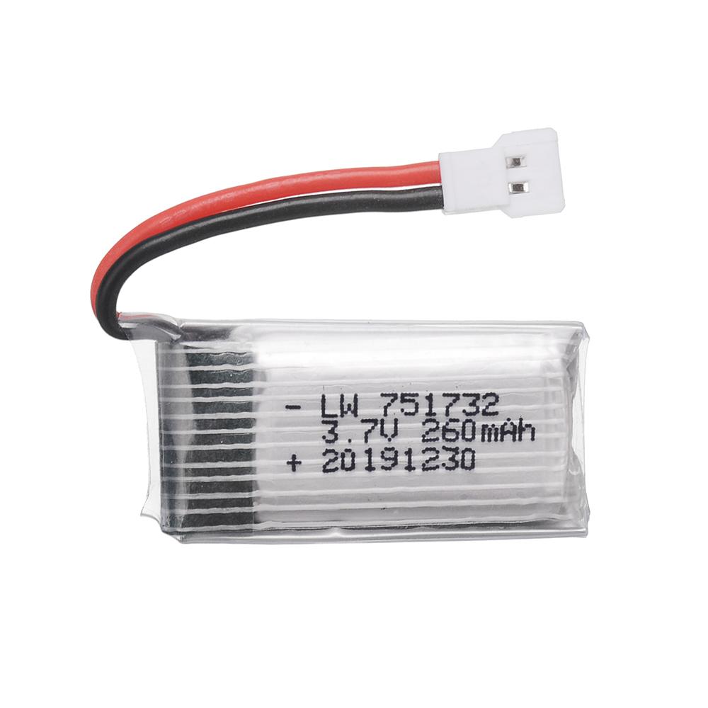 Pin Lipo 3.7V 260mAh kèm bộ sạc Cho Eachine H8 JJRC H2 H8 H48 H8 Mini RC Quadcopter Drone phần 3.7v 751732 H8 Pin Màu: Xanh