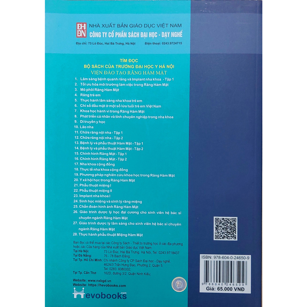 Sách - Môi Trường Làm Việc Trong Răng Hàm Mặt (Sách Dùng Cho Sinh Viên Răng Hàm Mặt) (DN)