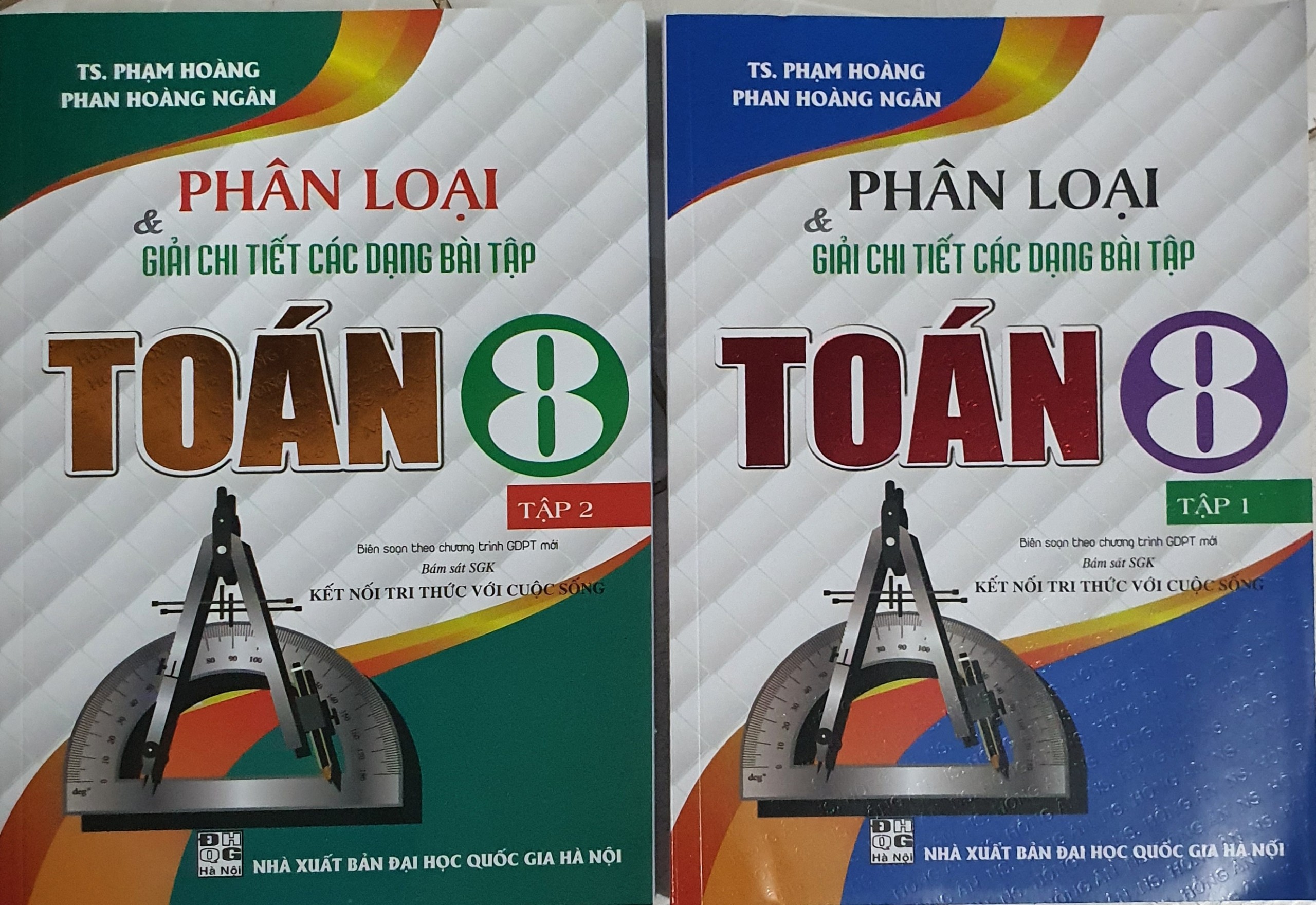 Combo Phân Loại Và Giải Chi Tiết Các Dạng Bài Tập Toán Lớp 8 - Tập 1+ Tập 2