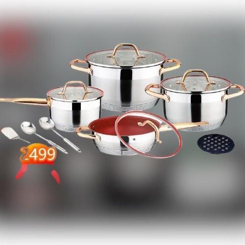 BỘ NỒI ĐỨC KAISA VILLA MÃ ĐÁY TỪ VUNG KÍNH THIẾT KẾ SANG TRỌNG