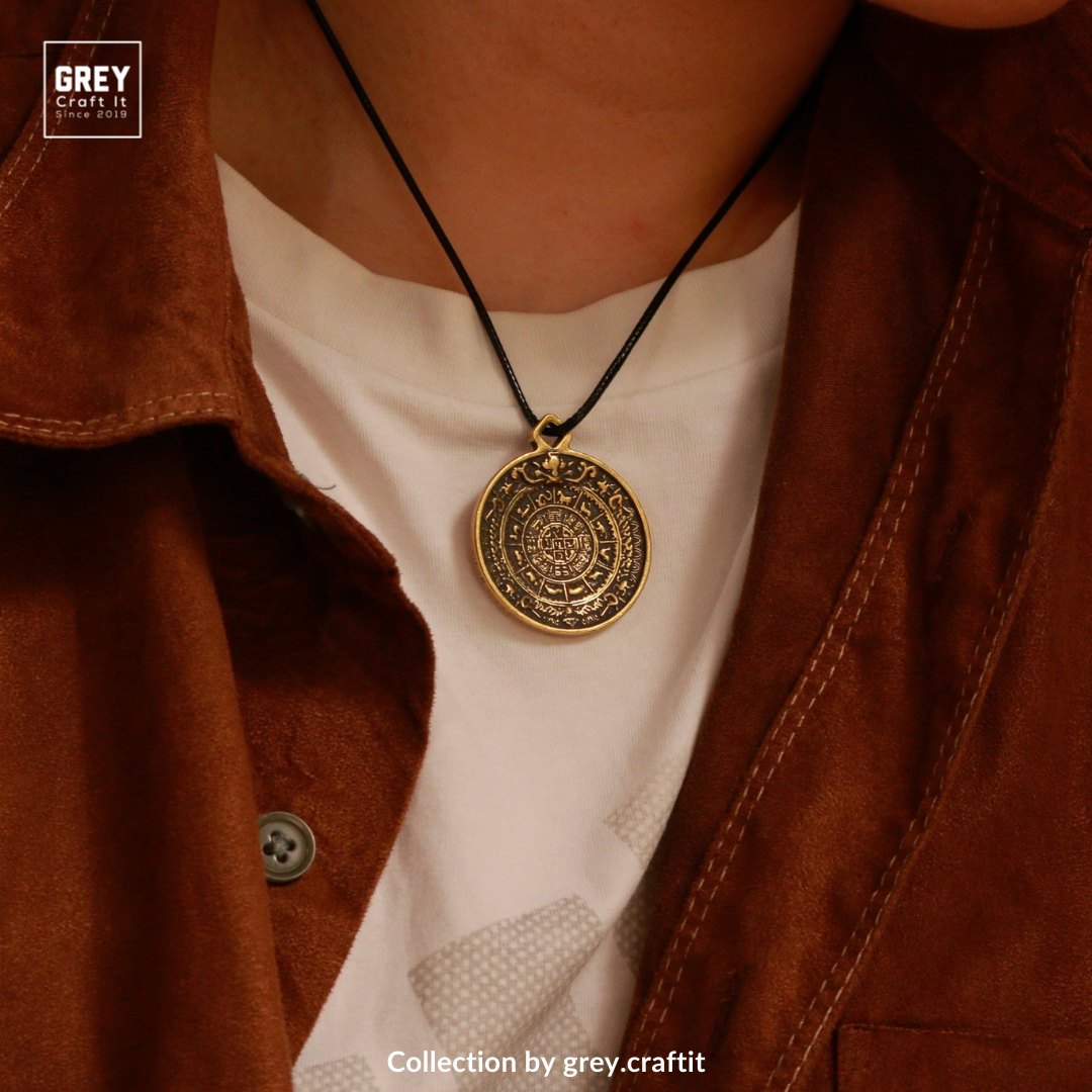 Dây chuyền Đồng xu may mắn Amulet Pendant | Sang trọng và chiêu tài lộc | Handmade & Freeship Đổi trả