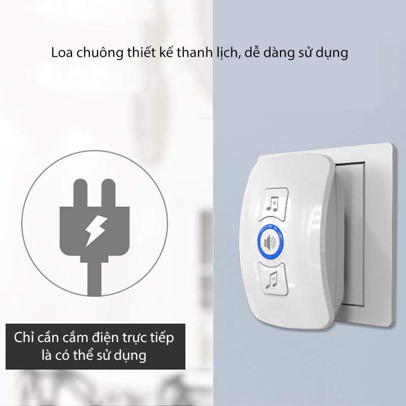 Chuông không dây nút bấm nhỏ KR-M525