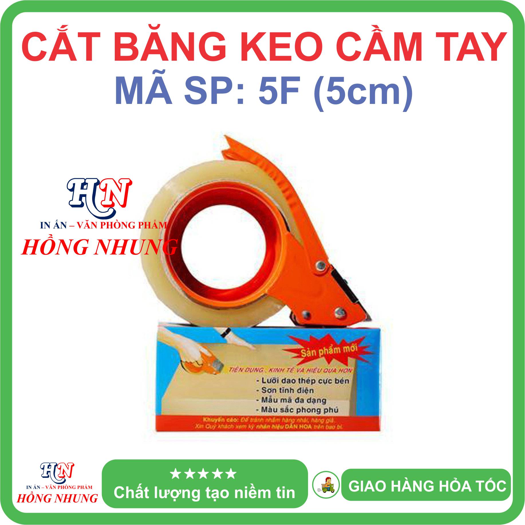 Đồ Cắt Băng Keo Cầm Tay Sắt 5F/ 6F Dụng Cụ Cắt Băng Keo tiện lợi