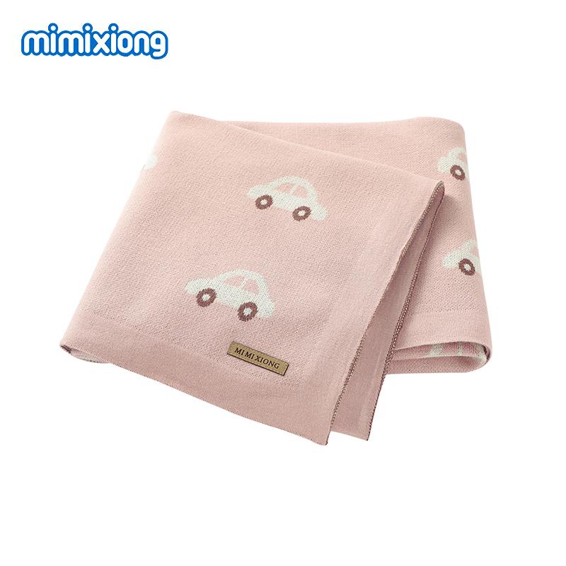 Chăn Cho Bé Sơ Sinh Cotton Swaddle Bọc Siêu Mềm Cho Trẻ Sơ Sinh Bebes Xe Đẩy Chăn Ga Gối Rổ Ngủ Có 100*80Cm Dệt Kim mền Chần Gòn