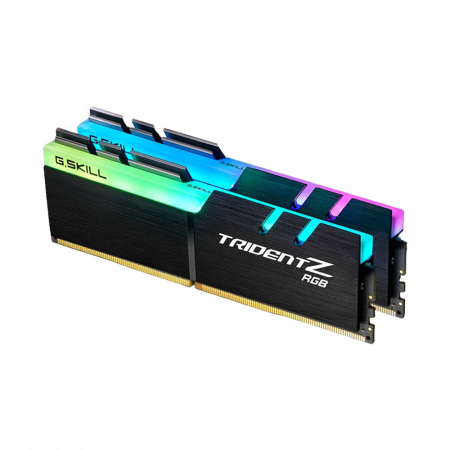 Ram PC G.SKILL Trident Z full length RGB DDR4 Kit 16GB Bus 3000 Black CL16 XMP (2x8GB) F4-3000C16D-16GTZR - Hàng Chính Hãng