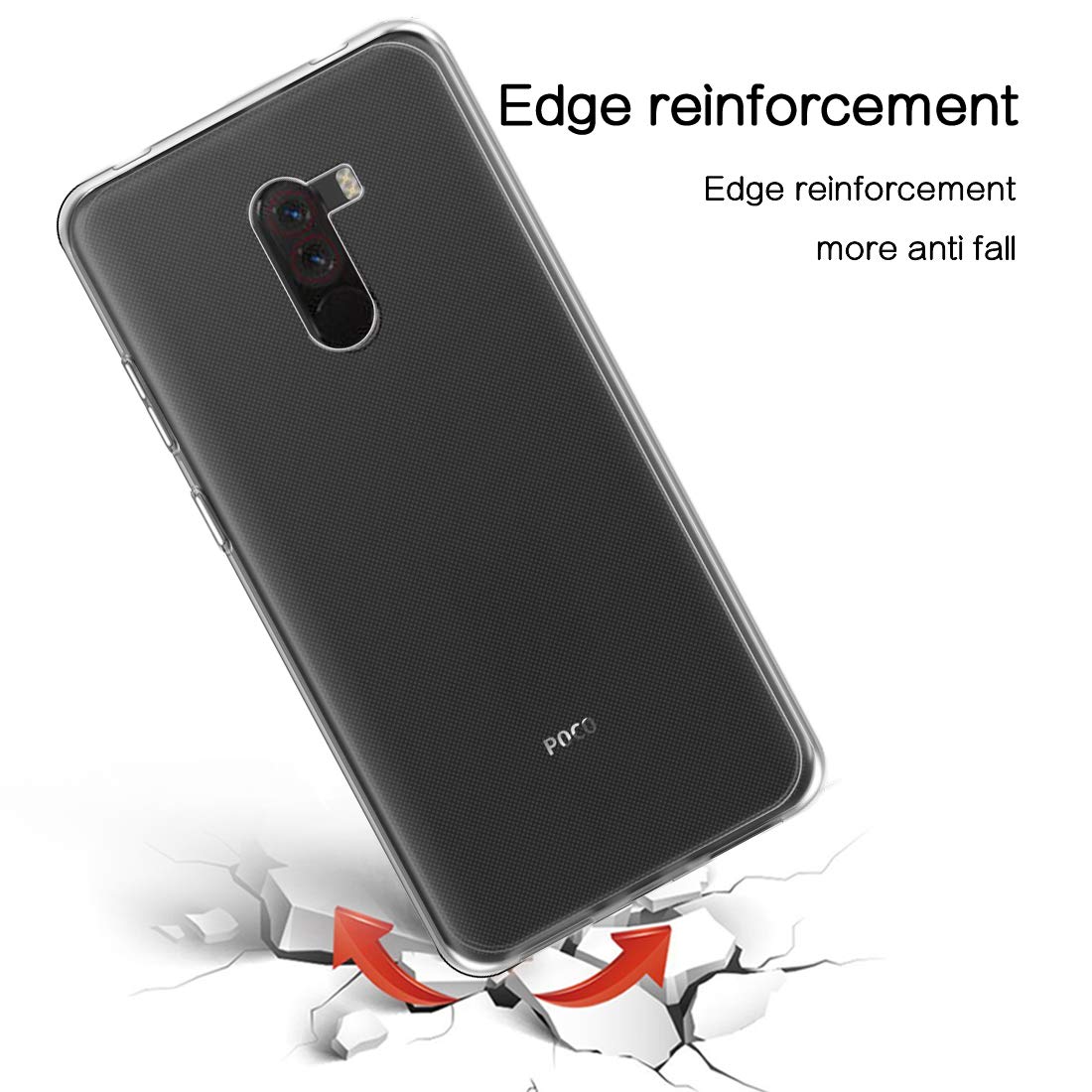 Hình ảnh Ốp lưng dẻo dành cho Xiaomi Pocofone F1 hiệu Ultra Thin mỏng 0.6mm chống trầy - Hàng nhập khẩu