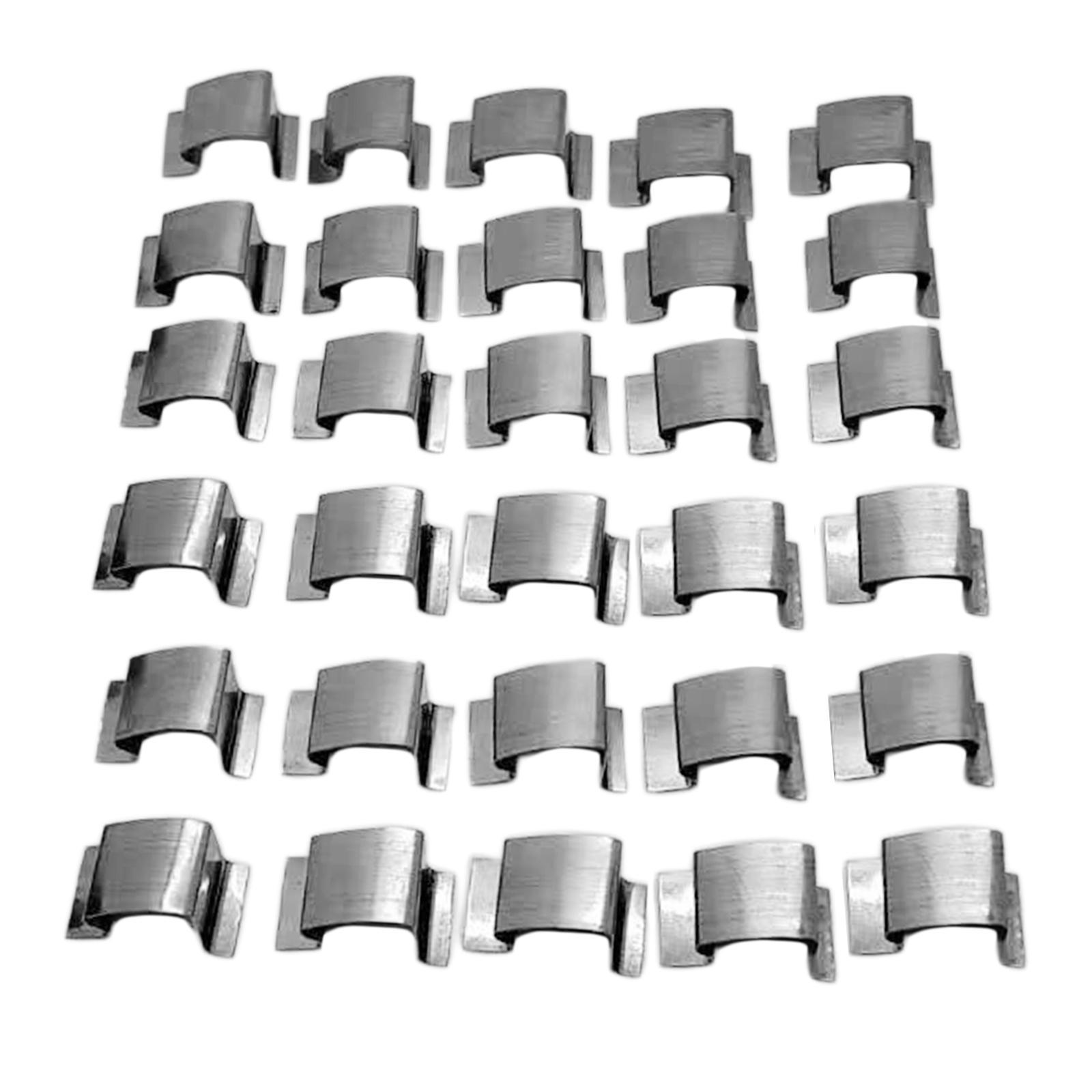 80pcs/Pack 304 Stainless Steel Greenhouse Glass Fixing G &amp; W Clips No Rust