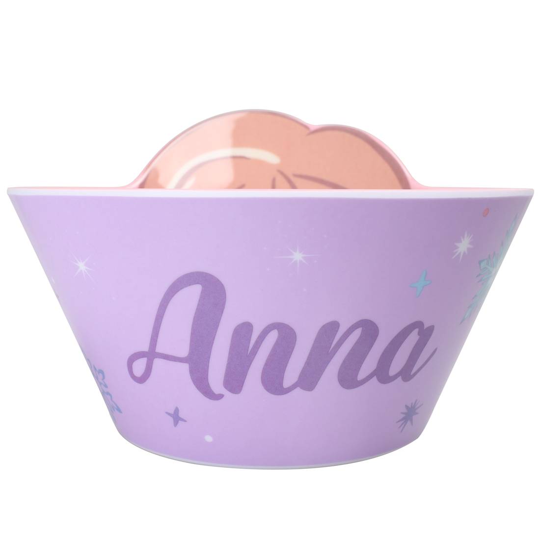 Chén tô ăn dặm melamine Disney hình Anna Frozen 3D cho bé gái