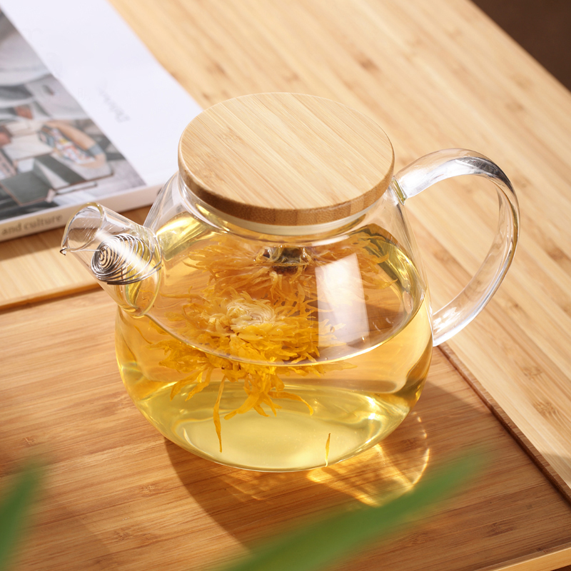 Bình lọc trà thủy tinh chịu nhiệt 900mL S099