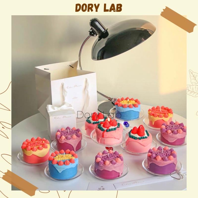 Nến Thơm Bánh Kem HPBD Nhiều Màu Sắc Hàn Quốc, Quà Tặng Độc Đáo - Dory Lab