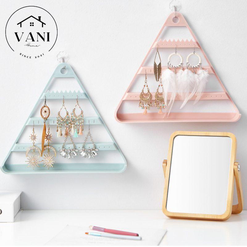 Kệ trang sức tam giác treo tường