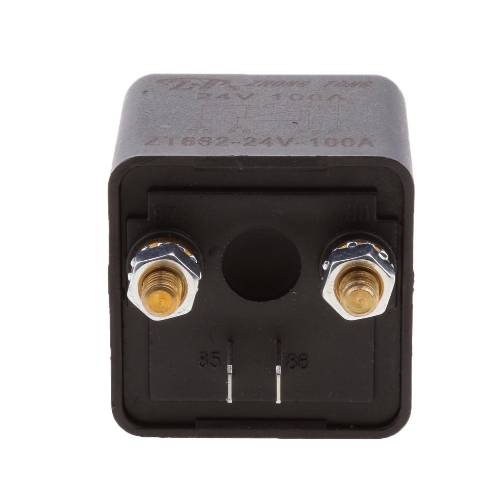 ZT662-24V-A Tiếp Sức cho Xe Hơi Văn 24VDC 100Amp Chia Sạc Rơ Le ON/OFF 4 Pin