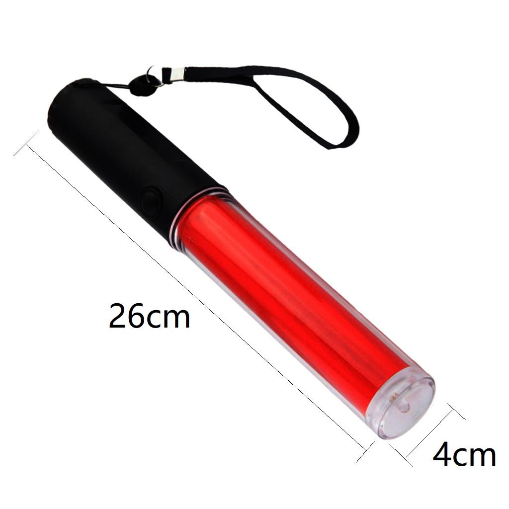 4Pcs 26cm Police Signal Traffic Wand LED Flashlight Beacon Road Control