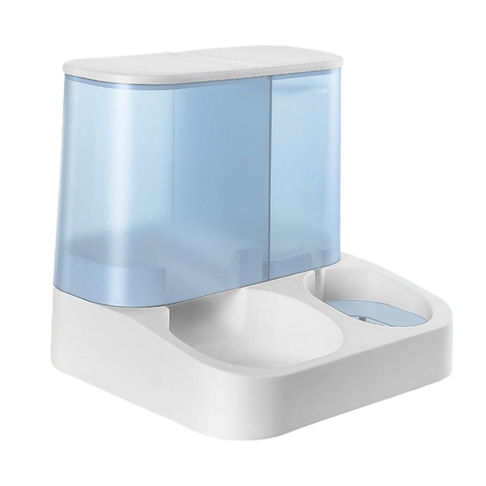 Automatic Feeder Cat Food and Water Dispenser Anti Skid Bottom Pet Food and Water Dispenser 2 in 1 Pet Dispenser for Kitten Puppy