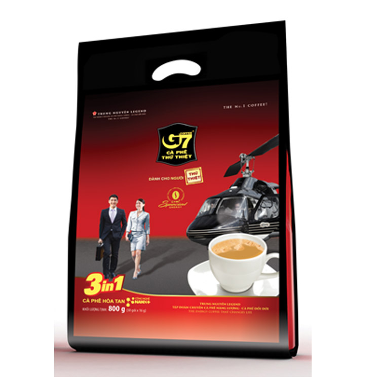 Cà phê hòa tan G7 3in1 - Bịch 50 sachets 16gr