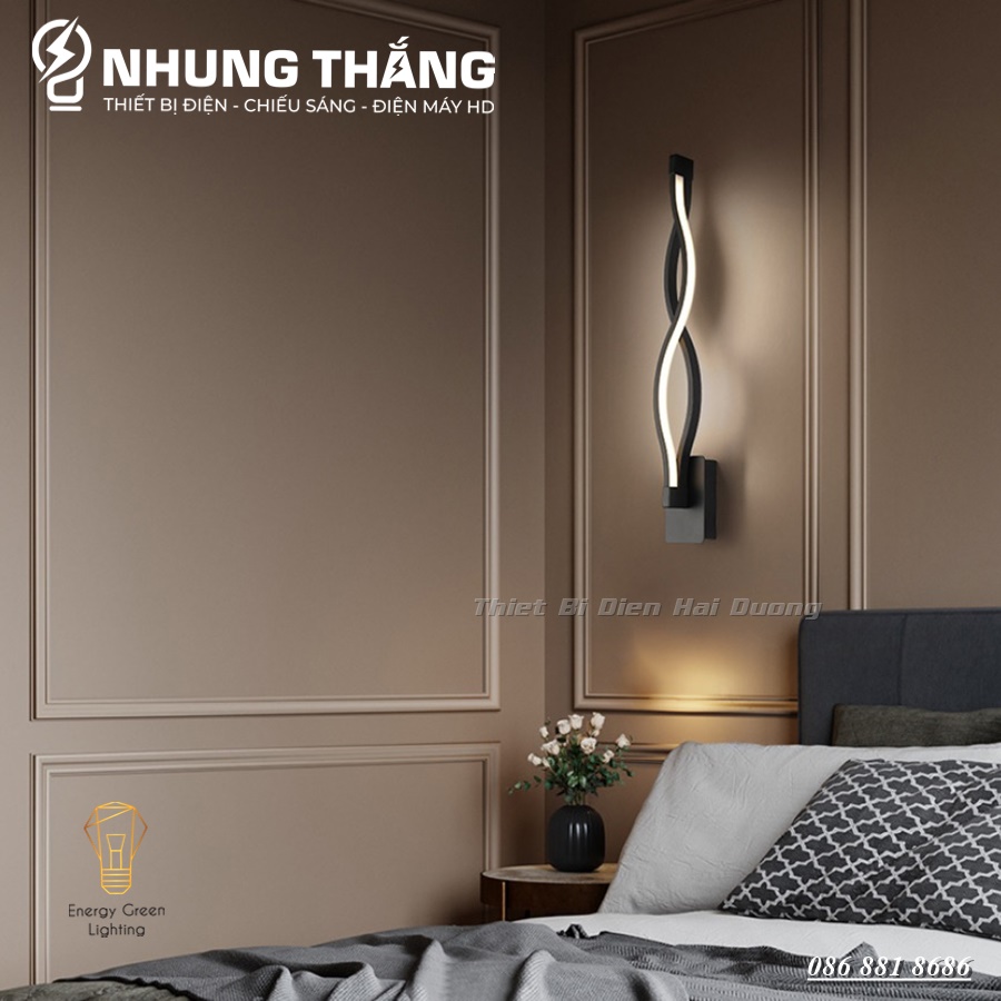 Đèn LED Gắn Tường Decor DT-21001 - 3 Chế Độ Ánh Sáng - Trang Trí Trong Nhà , Cầu Thang , Hành Lang - CÓ VIDEO