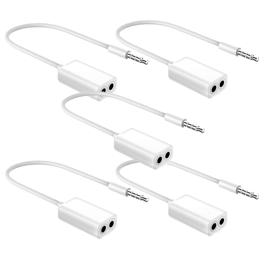 3.5mm 1 Male To 2 Female Audio Splitter AUX Cable