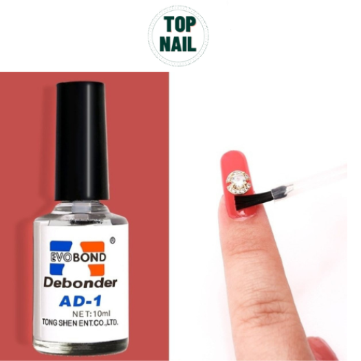 Nước sáng đá phá tháo móng giả, Chai gel tháo móng nail