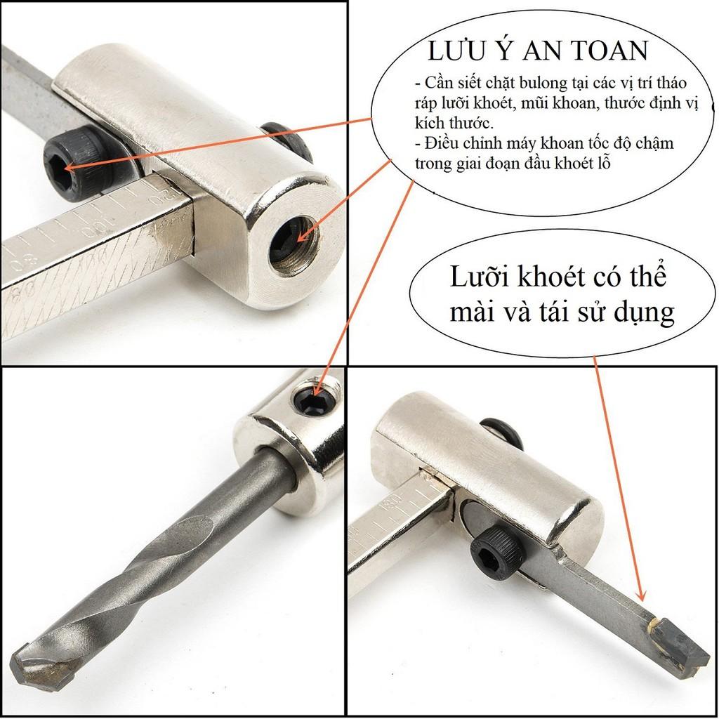 Bộ mũi khoét lỗ đường kính 40-300mm, lưỡi hợp kim siêu cứng